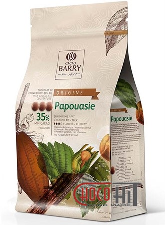 3500 Молочный шоколад для фонтанов Cacao Barry Origine "Papouasie" 35% 1кг (в каллетах) - фото 71072