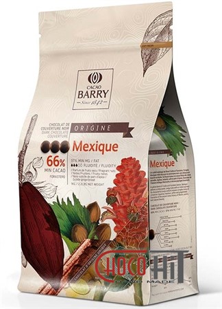 3482 Темный шоколад для фонтанов Cacao Barry Origine "Mexico" 66% 1кг (в каллетах) - фото 71076