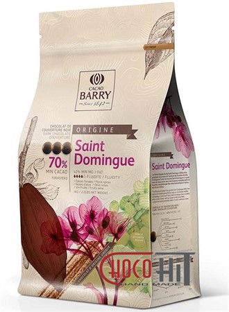 3528 Горький шоколад для фонтанов Cacao Barry Origine "Saint-Domingue" 70% 1кг (в каллетах) - фото 71078