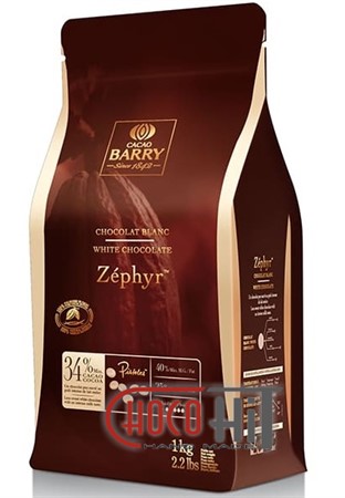 3164 Белый шоколад для фонтанов Cacao Barry "Zephyr" 34% 1кг (в каллетах) - фото 71117