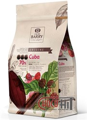 3498 Горький шоколад для фонтанов Cacao Barry Origine &quot;Cuba&quot; 70% 1кг (в каллетах)