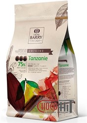 3495 Горький шоколад для фонтанов Cacao Barry Origine &quot;Tanzanie&quot; 75% 1кг (в каллетах)