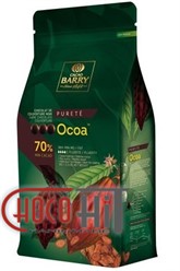 3990 Горький шоколад для фонтанов Cacao Barry &quot;Ocoa&quot; 70% 1кг (в каллетах)